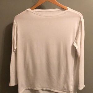 Lululemon Back in Action White Long Sleeve